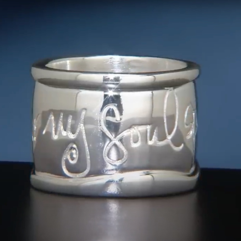 Shawn Killinger 9.25 Sterling Silver "Hear My Soul Speak Ring- SIZE 8
